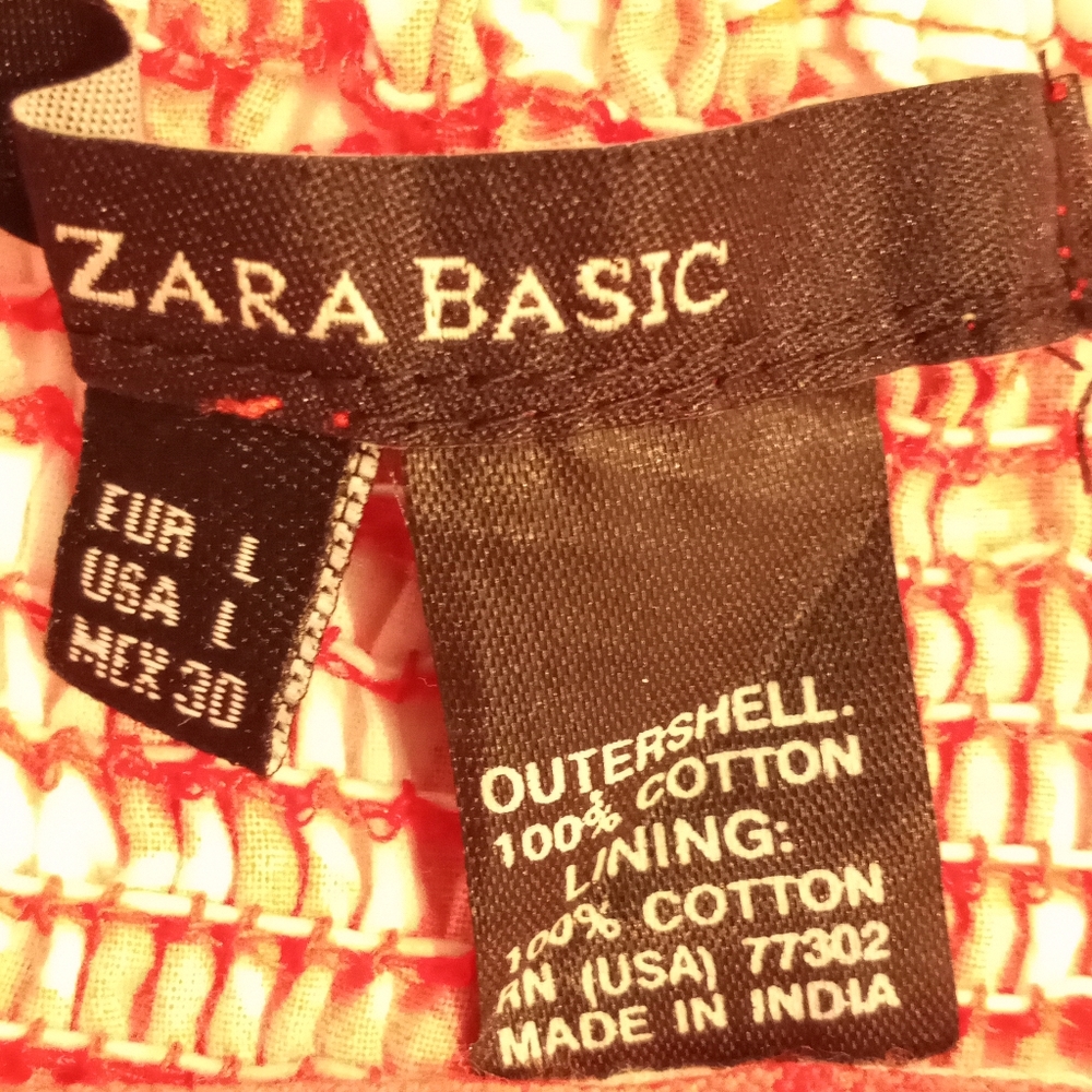 Zara Strapless Red and White Floral Sundress - Picture 9 of 9